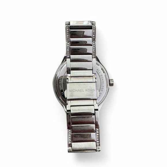 ✰ michael kors silver stainless steel analog watch with crystals ✰ - Picture 4 of 4